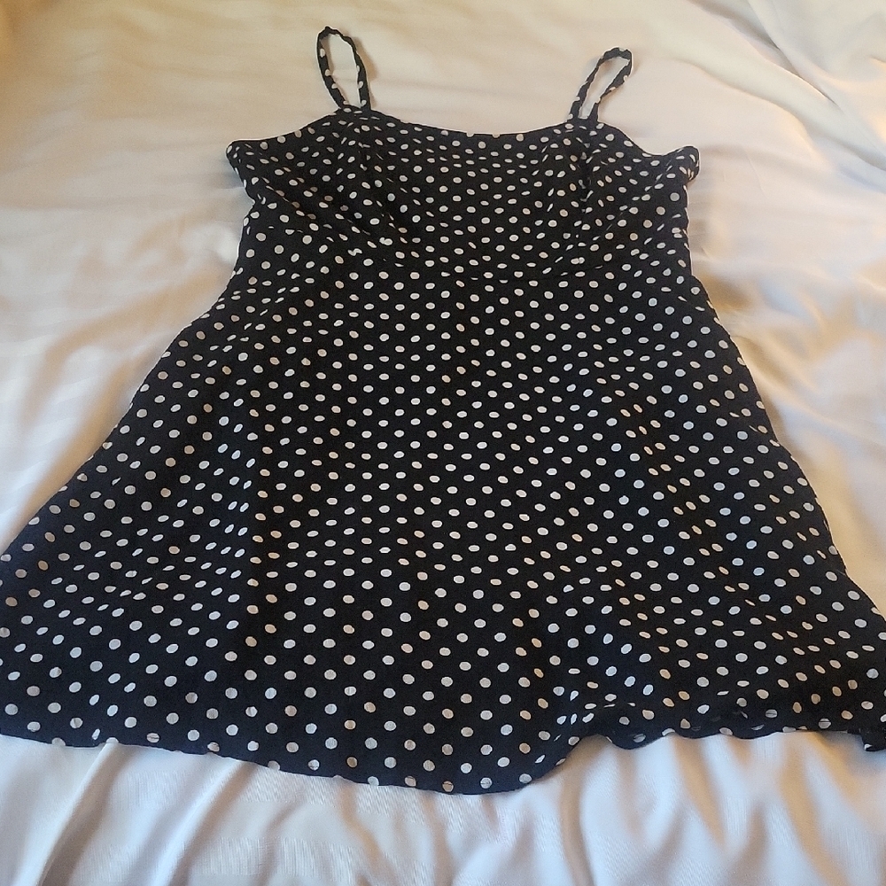 Forever 21 Women's Black and White Polka Dot Dress, Size: XL, NWT